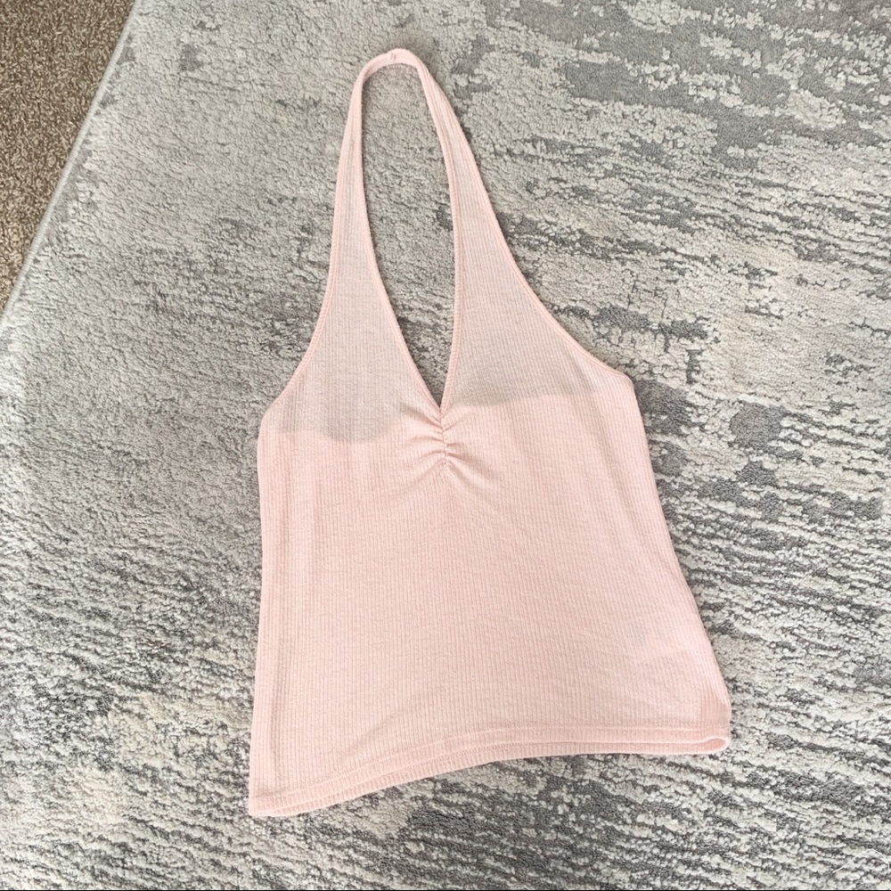Free People Pink Halter Cami Top M